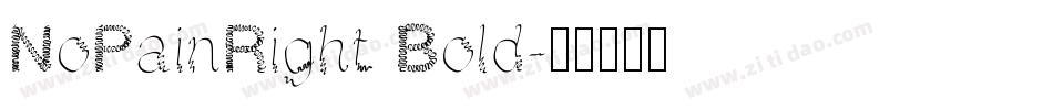 NoPainRight Bold字体转换